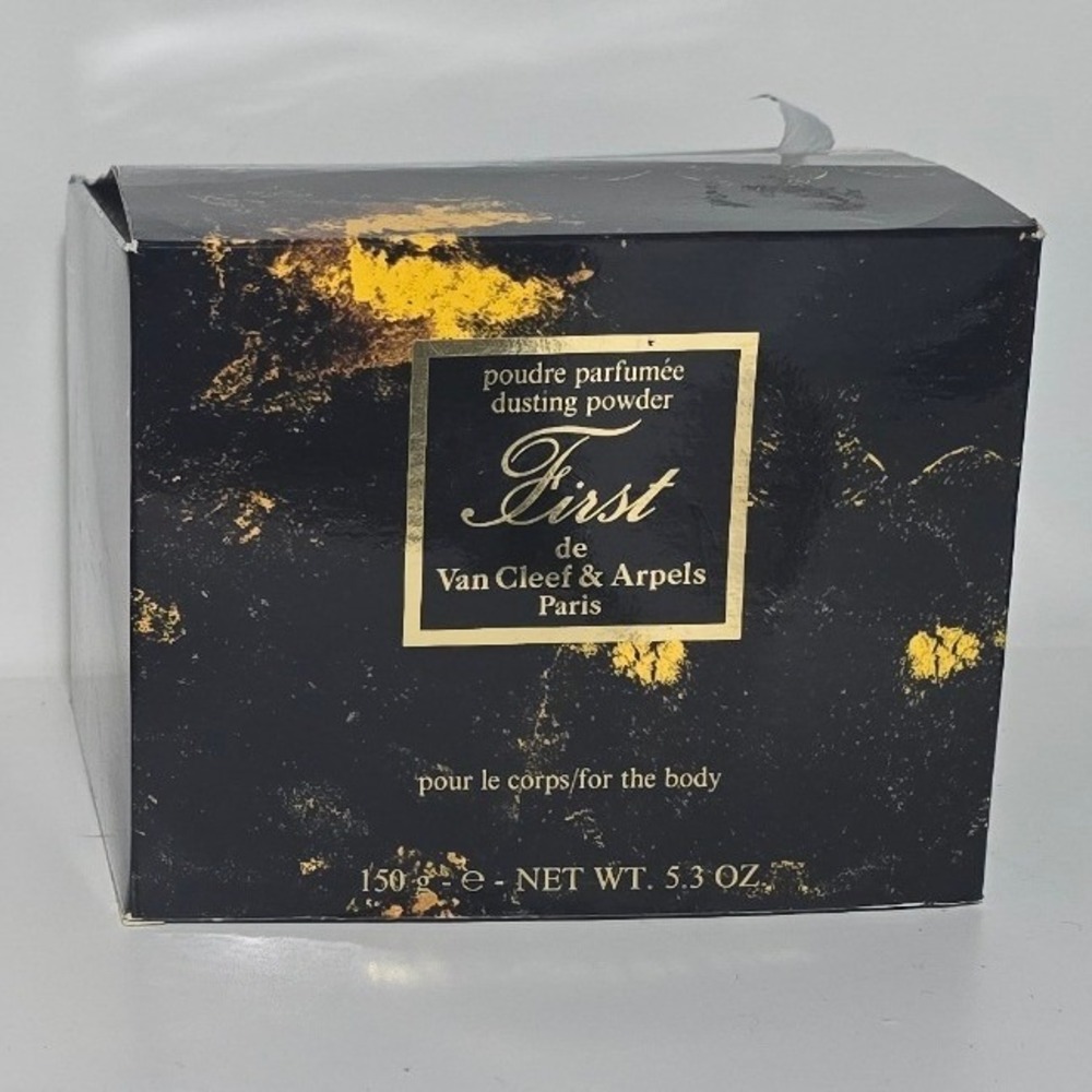 NEW VINTAGE Van Cleef & Arpels First Dusting Powder 5.3 oz 150g sealed jar w box